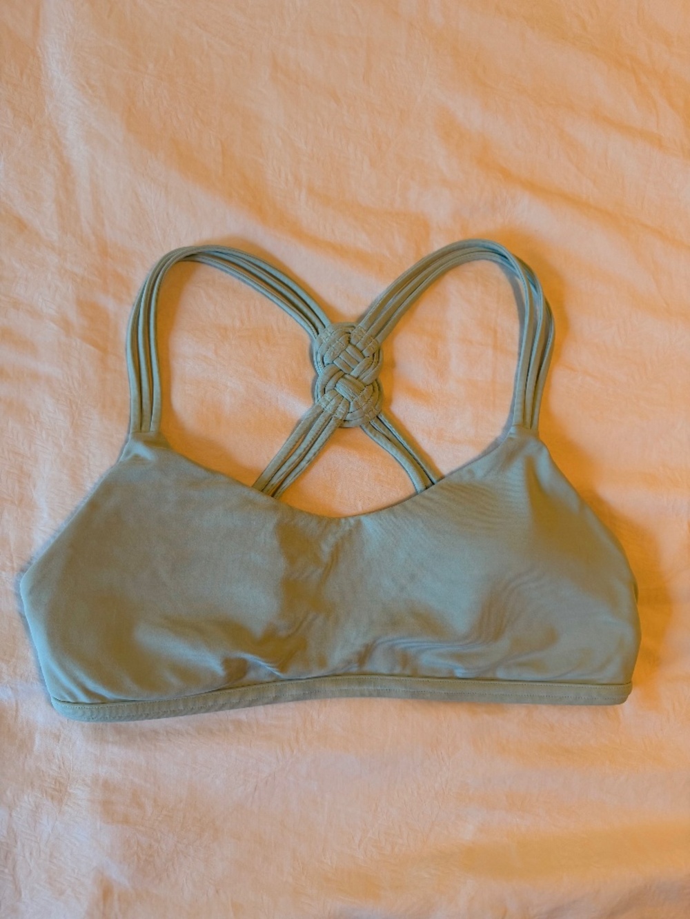 Lululemon Love Knot Bra — Aquamarine, Size 8